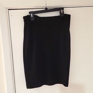 Black textured knit Opening Ceremony pencil skirt size 2